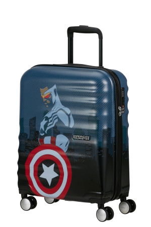 AT Dětský kufr Wavebreaker Disney Spinner 55/20 Cabin Captain America City, 40 x 20 x 55 (152580/A528)