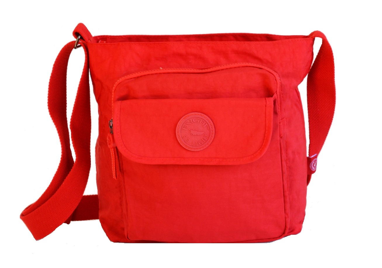 BRIGHT Crossbody kapsa A5 Bright so light Červená, 25 x 8 x 27 (BR18-TKK1302-00TX)