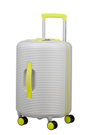 AT Kufr Rollio Spinner 52/18 Cabin Light Grey/Lime, 35 x 33 x 52 (152970/A274)